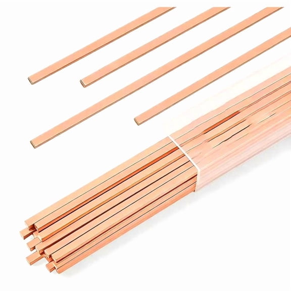 22 PCS Brazing Rods Solder Copper Brazing Alloy Flat Welding Rods for HVAC, Refrigeration, and Industrial Applications