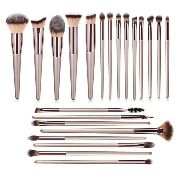 22 PCs Makeup Brushes Champagne Gold Premium Synthetic Concealers Foundation Powder Eye Shadows Makeup Brushes (1)