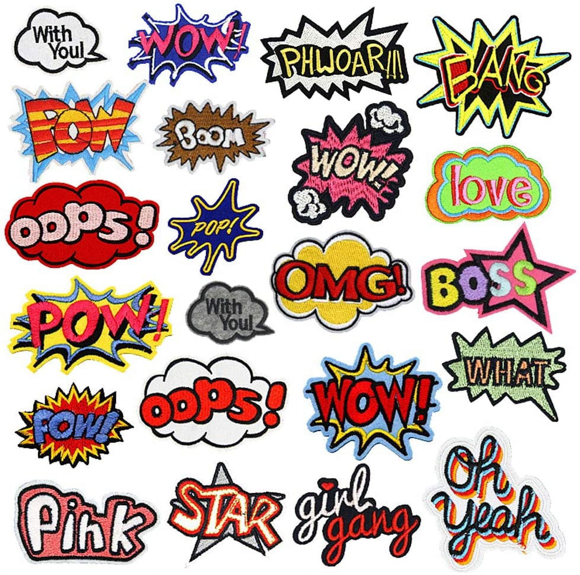 22 Pack Iron On Patches Sew on Patches for Clothing, Jackets, Backpacks, Jeans