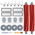thumbnail image 1 of 22 Pack Replacement Accessories for Roborock QV 35A/QV 35S Robot Vacuum Cleaner, , 2 Main Brush Roller, 4 Hepa Filters,4 Mop Pads, 4 Dust Bags, 6 Side Brush, 1 of 7