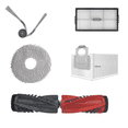 thumbnail image 1 of 6 Pack Replacement Parts for Roborock Qrevo Curv/P20 Pro Vacuum Cleaner  1 Set Main BrushN  1 HEPA Filter  1Mop Pad  1 Dust Bag  1 Side Brush 1 Cleaning Brush, 1 of 6