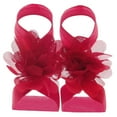 thumbnail image 1 of 22 Pairs Solid Chiffon Flower Barefoot Sandals Feet Accessories For Baby Girls Toddlers Kids Little Kids Summer Shoes I, 1 of 2