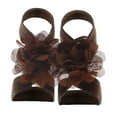 22 Pairs Solid Chiffon Girl Sandals 1824 Months Flower Barefoot