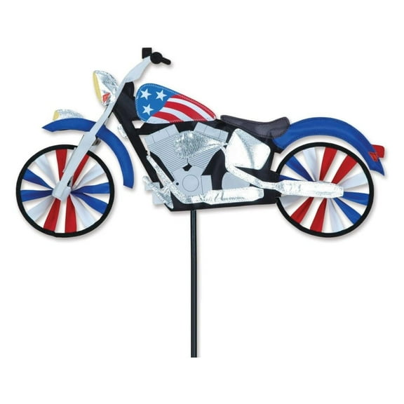22" Patriotic Motorcycle Wind Spinner
