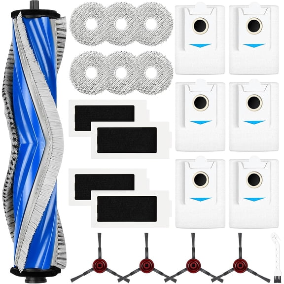 22 Pcs Accessory Kit Compatible with Ecovacs Deebot T30S T30S Pro T30S AI T30S AI Care Vacuum