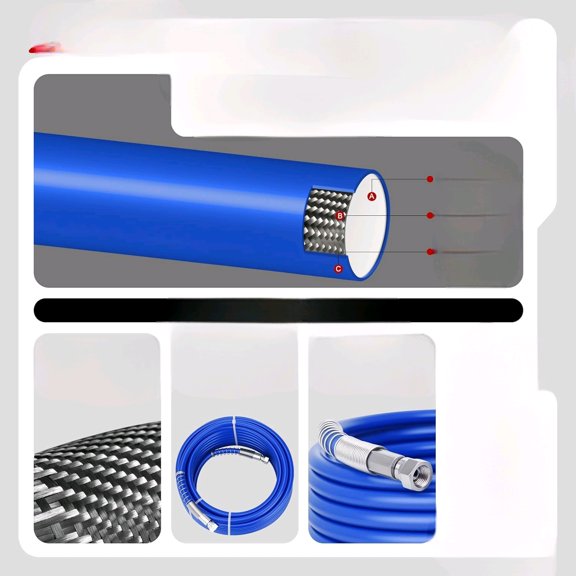 22 Pcs Airless Paint Sprayer Gun Kit for House Painting, Airless Spray Gun with 6 Reversible Spray Tips, 6 Filters,4 Extension Rod,High-Pressure Hose,2 Tip Guard and Guide Accessory Tool