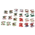 22 Pcs Christmas Dog Bow Cute Stylish Pet Hair Bows with Rubber Band