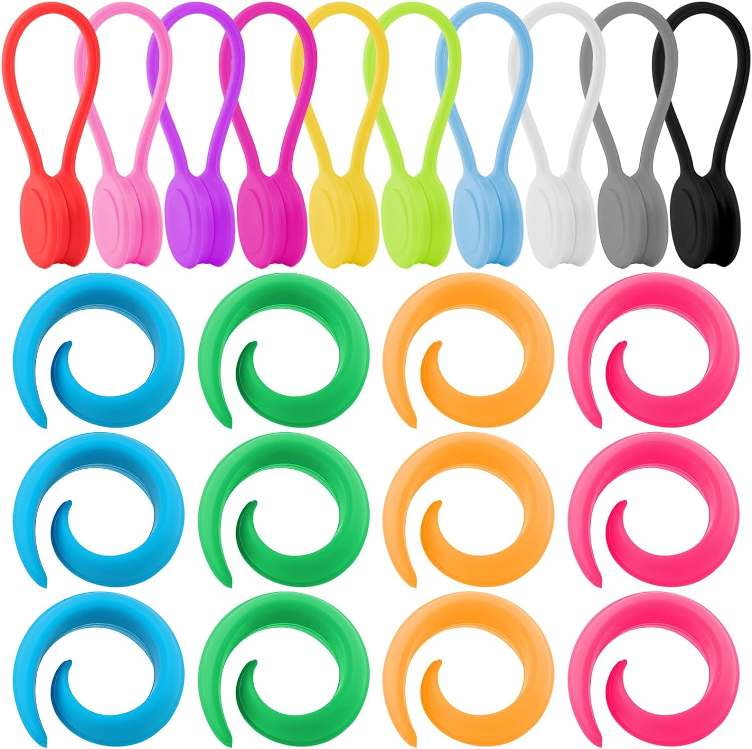 22 Pcs Fabric Huggers and Fabric Clips for Cross Stitch