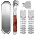 22 Pcs Foot Scraper Callus Shaver Set,Peach Wood Foot Skin Shaver