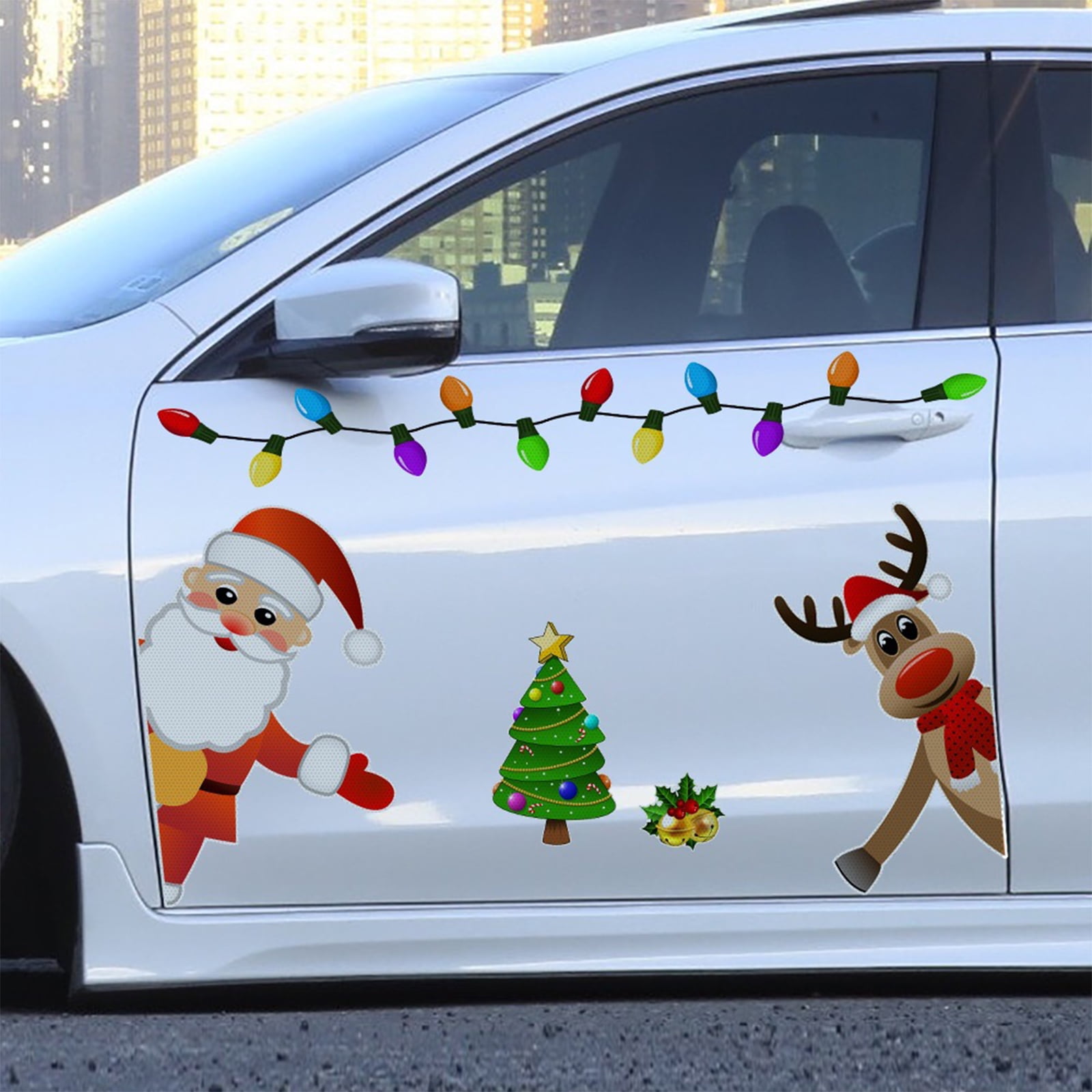 22 Pcs Merry Christmas Garage Door Magnets Decoration Happy New Year Christmas Refrigerator Magnets Decals