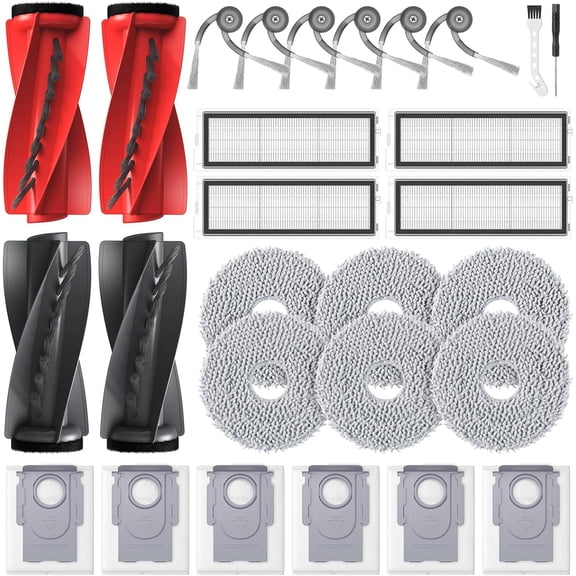 22 Pcs Replacement Parts for Roborock Qrevo S5V Curv Edge S5A S5X Accessories Set