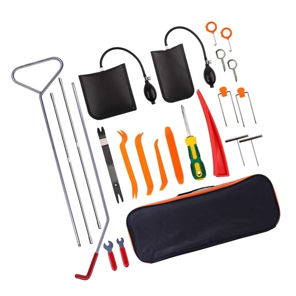 22 Pcs Stainless Steel Automotive Repair Tool Set Including Portable Storage Bag For Interior Trim And Fasteners