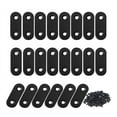 thumbnail image 1 of 22 Pcs Straight Brace Brackets Stainless Steel Black Mending Plate Connector with Screws Flat Brackets for Wood, 1 of 8