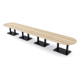 thumbnail image 1 of 22 Person Modular Racetrack Conference Table Black Bases Power Modules, 1 of 5