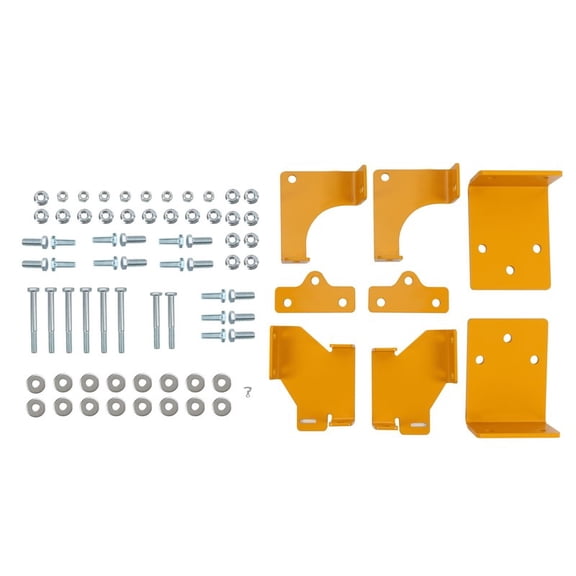 22-Piece Zero-Turn Mower Bracket Kit for Hustler Raptor SD SDX, Replaces 125255, Includes Front Rear Brackets Coupler Plates, 1-Pack