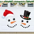 thumbnail image 1 of 22 Pieces Merry Christmas Decorations Garage Door Decor Snowman Magnets Stickers Refrigerator Decal Face Set Reflective Car Magnetic for Xmas Holiday Fridge, 1 of 5