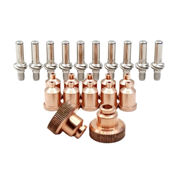 22 Pieces Plasma Consumables Kit With 1.7mm Nozzles And Electrodes For Tomahawk 1538 And LC105 Models For Cutting
