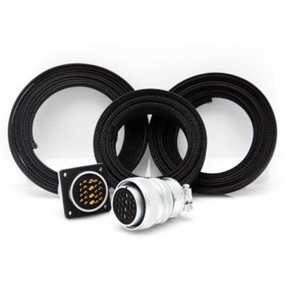 Keep It Clean Wiring Accessories 22 Pin Billet Wire Management Plug Kit with Black Loom