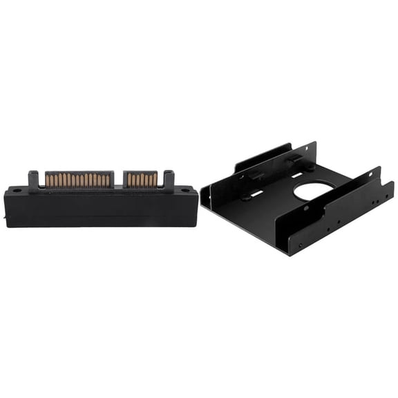 22 Pin to 7 Pin + 15 Pin SATA Hard Disk Drive Raid Adapter with 3.5 Inch to 2.5Inch SSD/HDD Hard Drive Drive Bay Adapter