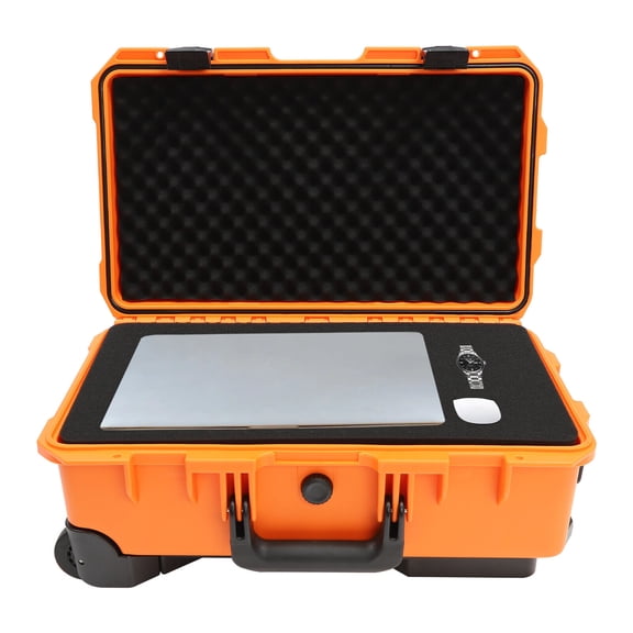 22" Protective Camera Case Camera Hard Case Protective Roller Camera Carrying Case W/Foam Wheel