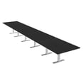 thumbnail image 1 of 22' Rectangular Modular Boardroom Table With Metal T-Bases Power Units, 1 of 5