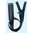 thumbnail image 1 of 22" Rhinestone Zippers ~ Separating ~ Czech Rhinestone Zipper ~ Dual-strand ~ Black (1 Zipper / Pack), 1 of 1