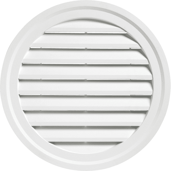 22" Round Gable Vent - Single Pack Residential Use, Standard Application