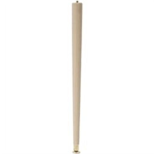 22" Natural Wood Round Taper Table Leg