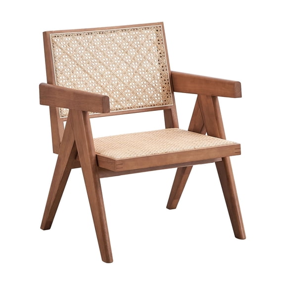 22" Seat Width - Warm Rattan Tones - Living Room Décor - Provide Comfortable Resting Place
