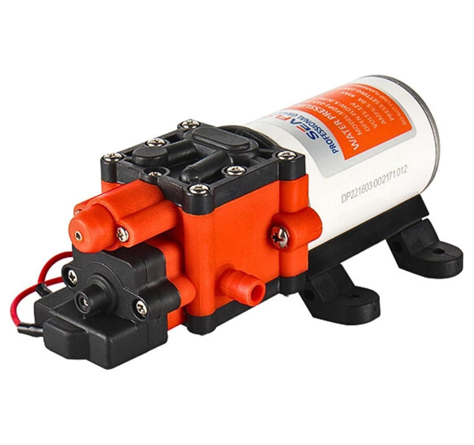 22-Series Water Pump - 12V, 1.3 GPM, 100 PSI - On-Demand Water Pressure Diaphragm Pump for Marine, RV, Agriculture, and Off-Grid Applications