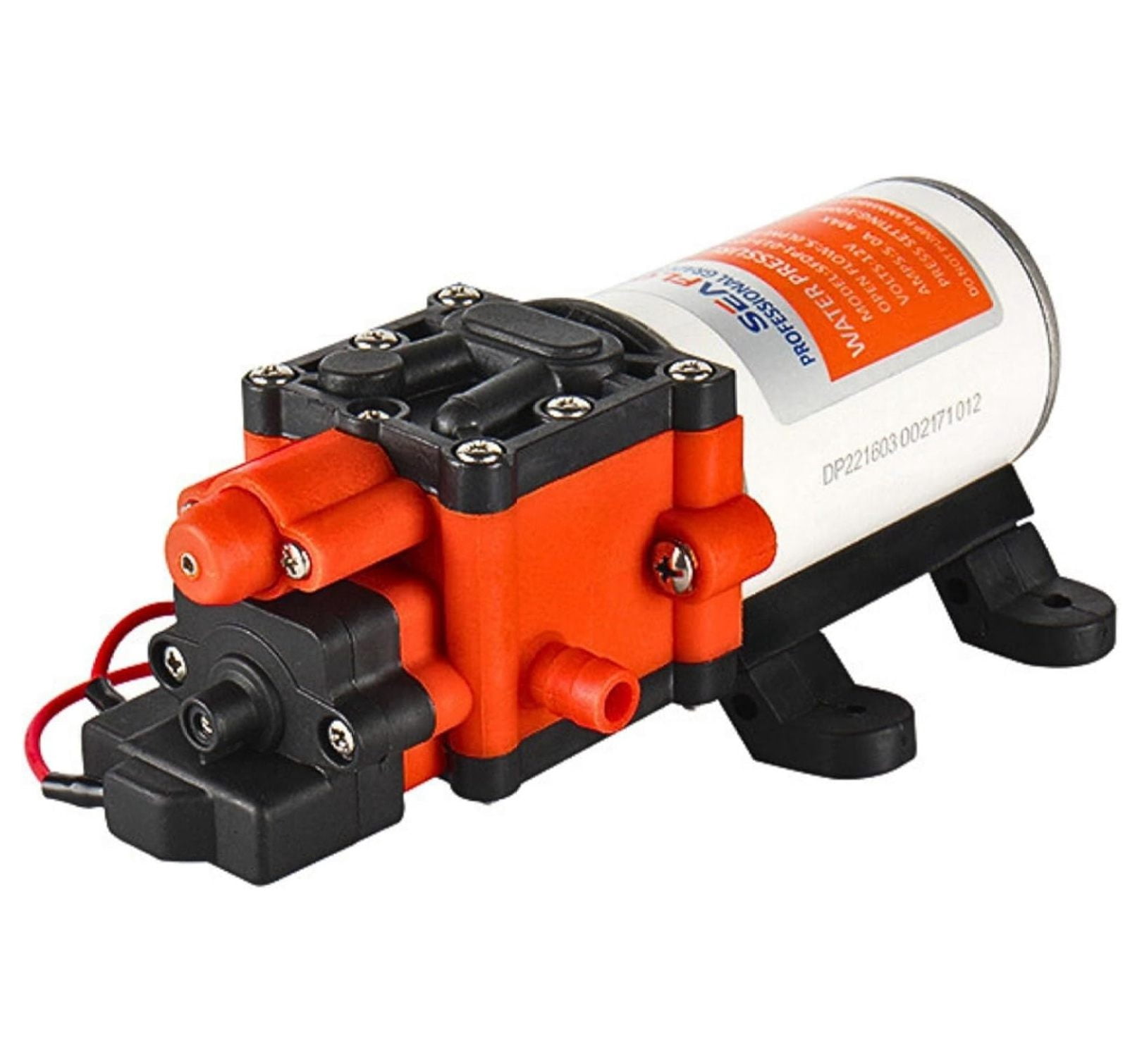 22-Series Water Pump - 12V, 1.3 GPM, 100 PSI - On-Demand Water Pressure Diaphragm Pump for Marine, RV, Agriculture, and Off-Grid Applications