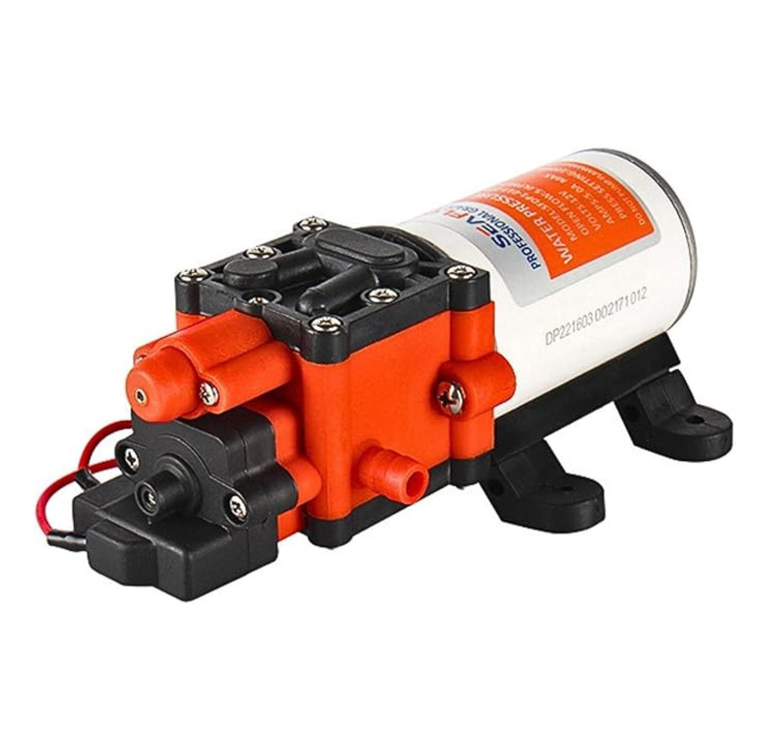 22-Series Water Pump - 12V, 1.3 GPM, 100 PSI - On-Demand Water Pressure Diaphragm Pump for Marine, RV, Agriculture, and Off-Grid Applications