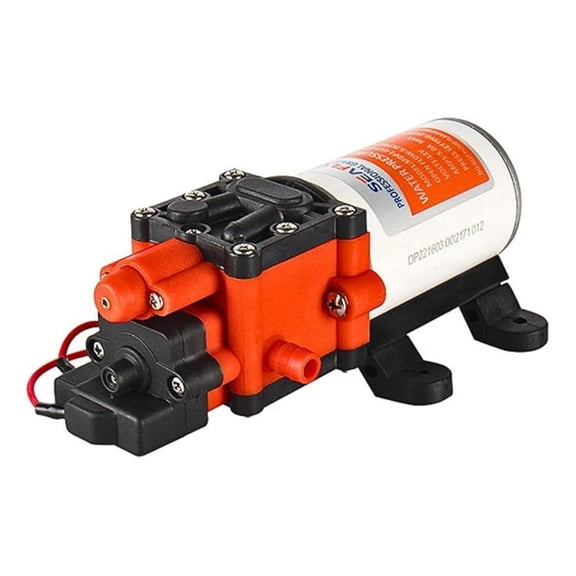 22-Series Water Pump - 12V, 1.3 GPM, 100 PSI - On-Demand Water Pressure Diaphragm Pump for Marine, RV, Agriculture, and Off-Grid Applications