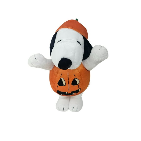 22" Snoopy Peanuts Pumpkin Halloween Porch Door Greeter Gemmy