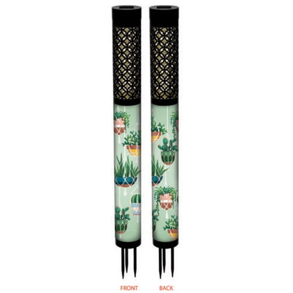 22" Solar Garden Column Wrap Hanging Plants