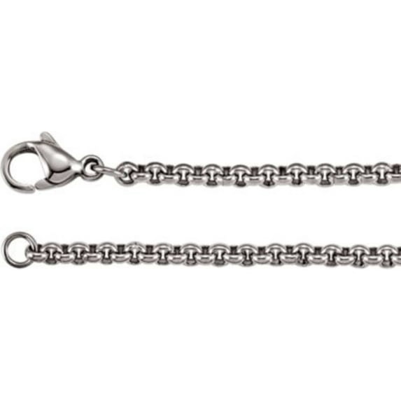 22" Stainless Steel Rolo Chain