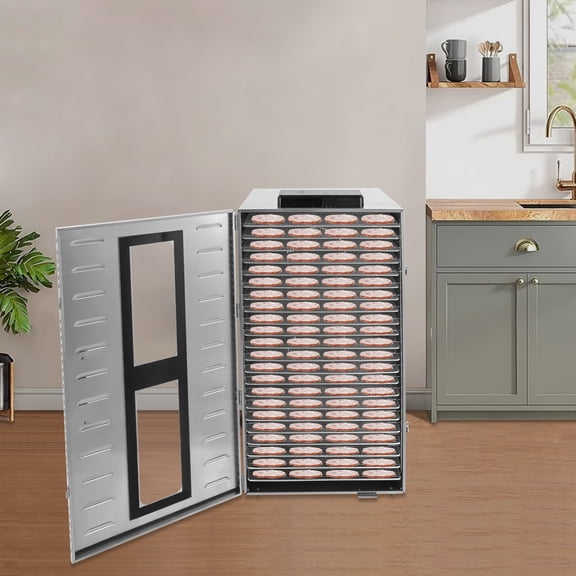 22 Stainless Steel Trays Commercial Dehydrator Fruit Vegetable Food Dry Machine Silver Modern Rectangle