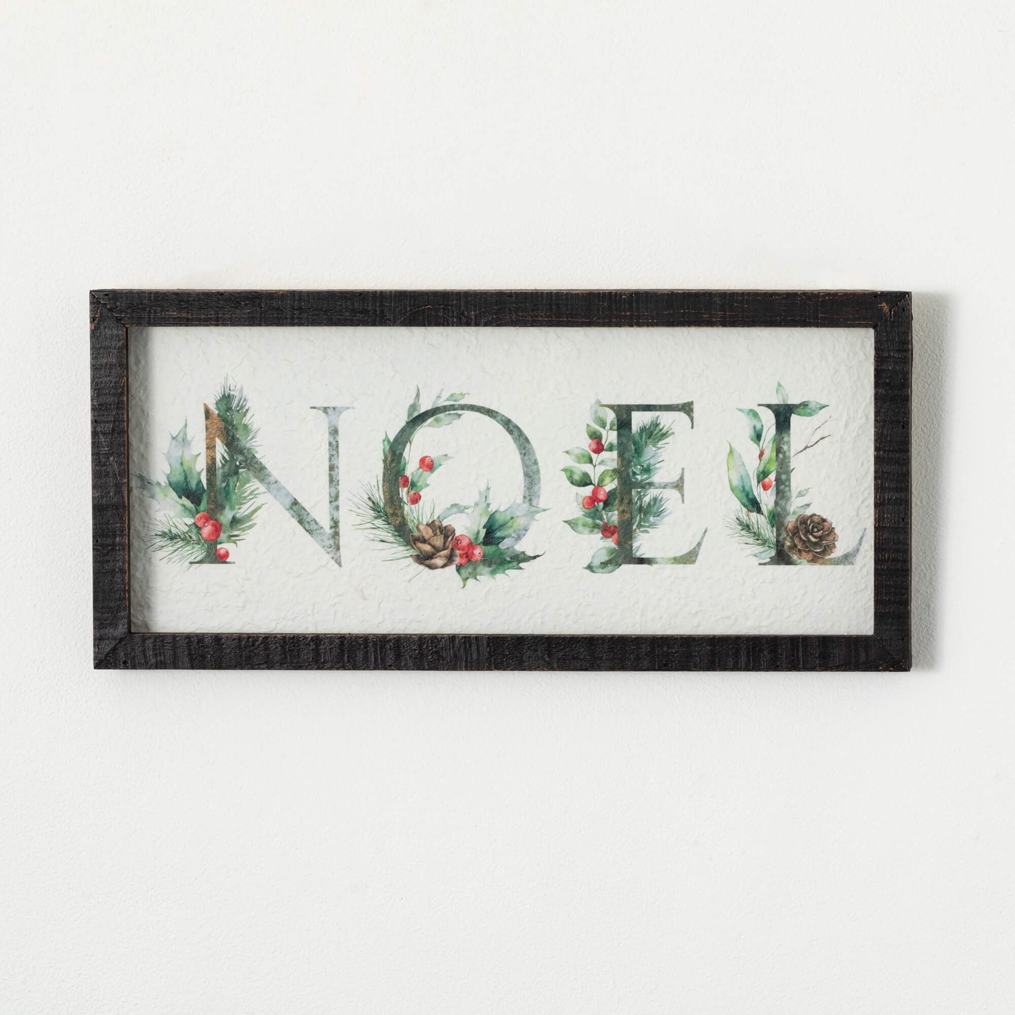 22" Sullivans Holly Noel Christmas Wall Decor, Multicolor