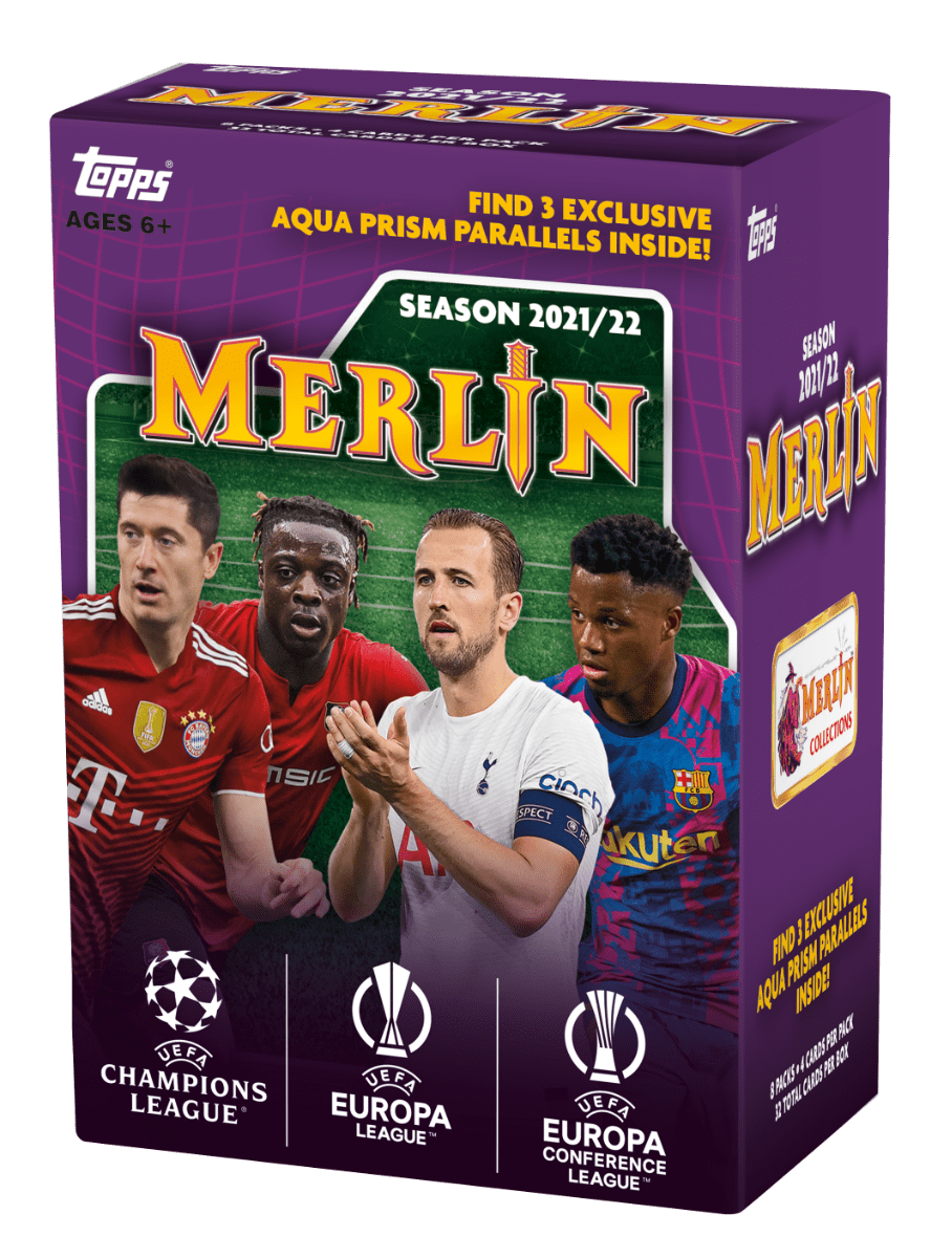 Topps UEFA Champions League Merlin Value Box - 8 Packs, 4