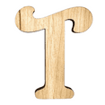 thumbnail image 1 of 22" Tall Birch Plywood Letter T | 1/4" Thick | Krafty Supply Letters | Beltorian, 1 of 3