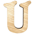 thumbnail image 1 of 22" Tall Birch Plywood Letter U | 1/4" Thick | Krafty Supply Letters | Beltorian, 1 of 3