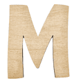 thumbnail image 1 of 22" Tall Birch Wood Letter M | 1/4" Thick | Wood Craft Letter | American Font, 1 of 3