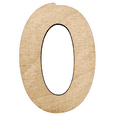 thumbnail image 1 of 22" Tall Birch Wood Letter O | 1/4" Thick | Wood Craft Letter | American Font, 1 of 3