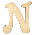 thumbnail image 1 of 22" Tall MDF Letter N | 1/8" Thick | Krafty Supply Letters | Beltorian, 1 of 2