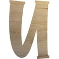 thumbnail image 1 of 22'' Tall Wall Hanging Wooden Letter U, Unfinished Craft Wood Blank Letter, 1 of 3