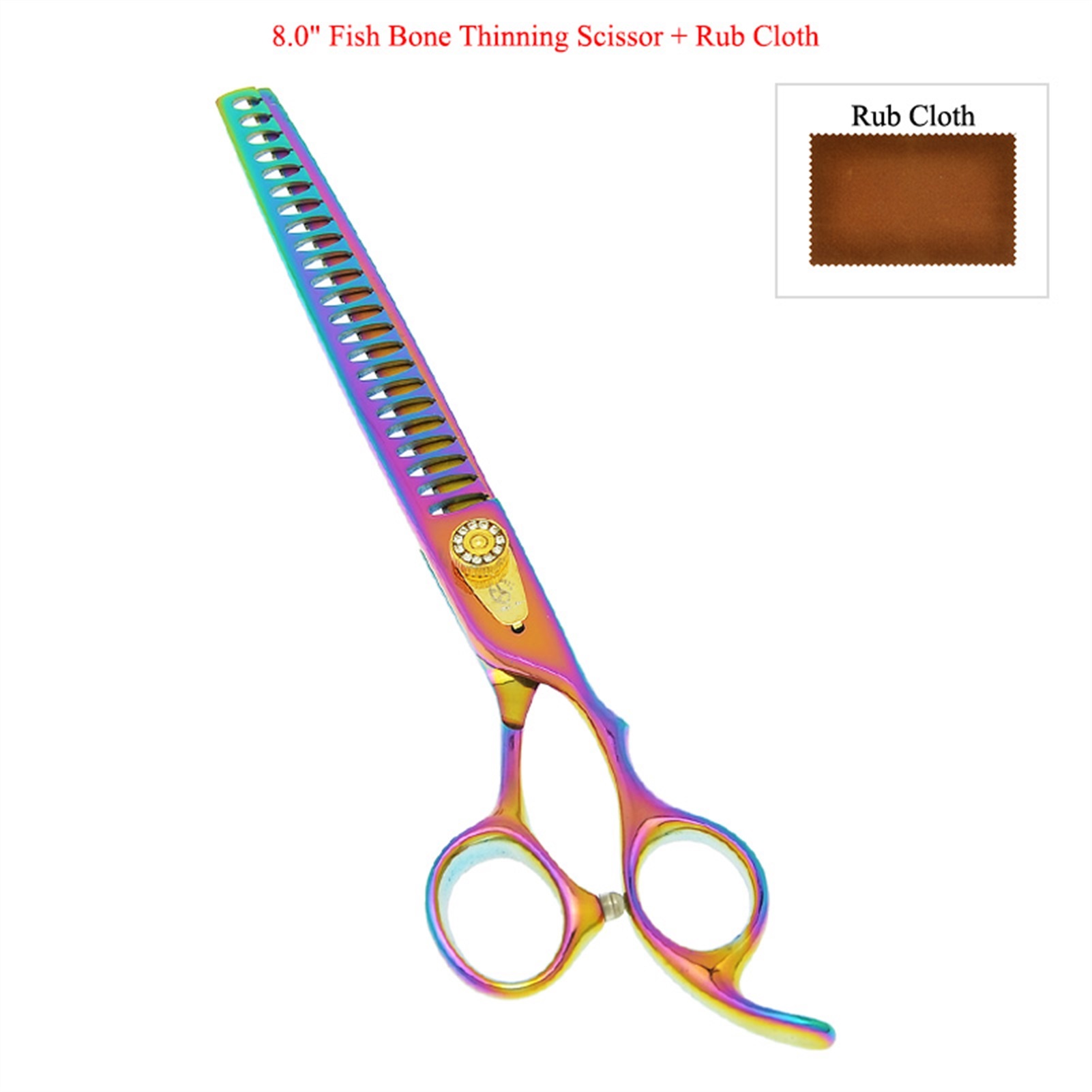 22 Teeth 8.0 Inch Professional Pets Dog Grooming Scissors Pet Pet