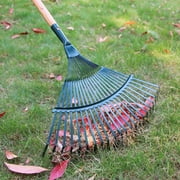 22 Tooth Heavy Duty Steel Metal Rake for Head Lawn Leaves Garden Garden Tools 42 Without handle