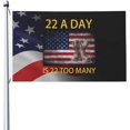 22 Veterans Commit Suicide Everday Flags Garden Home Flag House Flags For Outdoor Custom 3x5 Ft