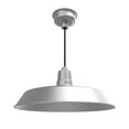 thumbnail image 1 of 22" Vintage Pendant Barn Light in Silver, 1 of 4