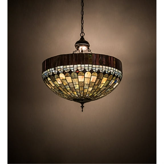 Meyda Lighting 22"W Tiffany Candice Inverted Pendant